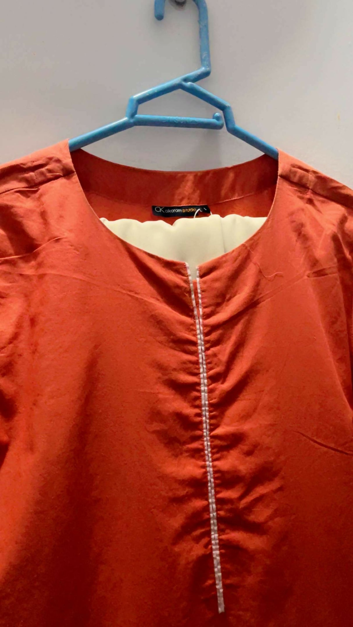 Alkaram | Women Branded Kurta | Orange | Large | Preloved
