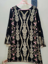 Black Embroidered 2Pcs | Women Locally Made Formals | Large | Worn Once
