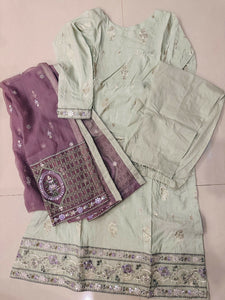 Cross stitch | 3 PC embroidered suit | Women Branded Kurta | Medium | New