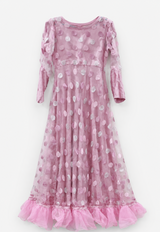 Long Maxi With Frill | Women Frocks & Maxis | Pink | Medium | Worn Once