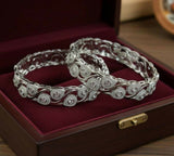 Round Leaf Stone Bangle Set-00022 | Women Jewelry | Bangles/Bracelets | Brand New