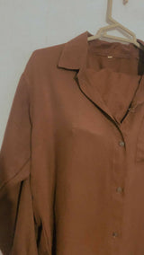 Western Brown Coord | Women Tops & Shirts | Medium | Preloved