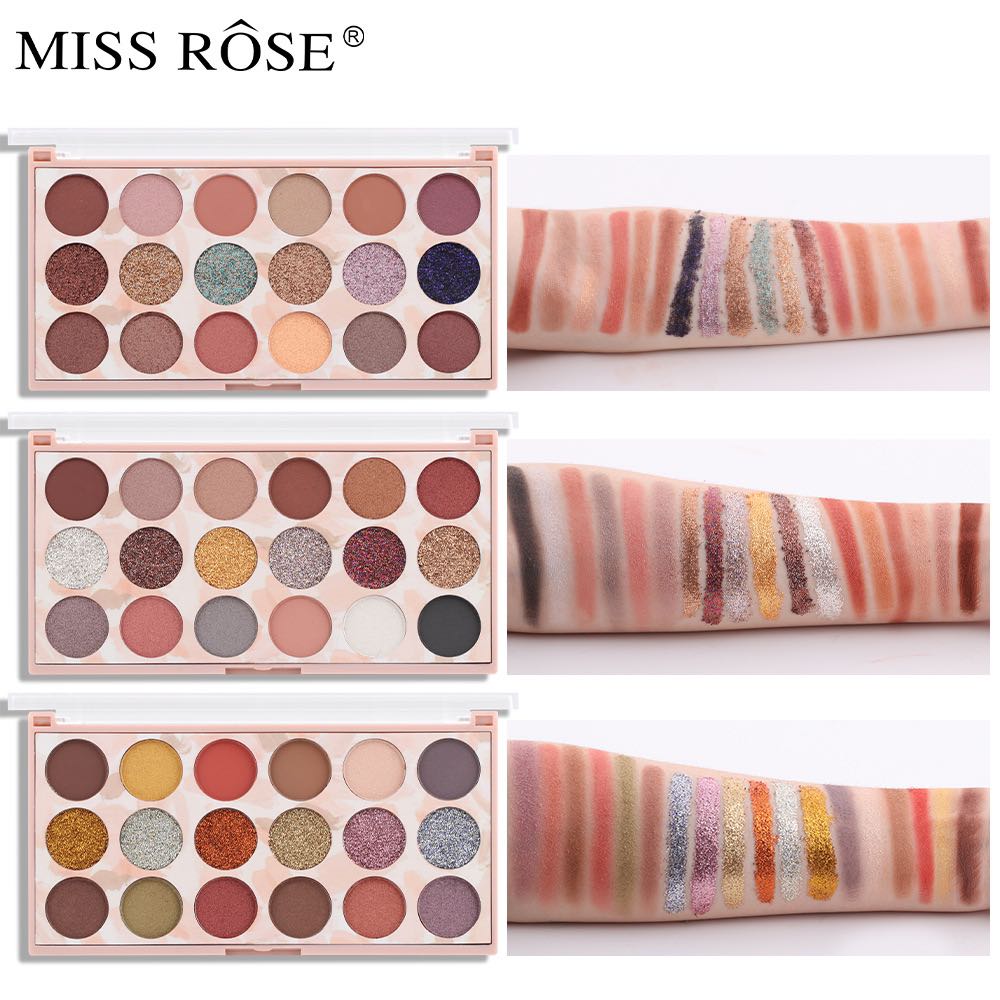 Buy Miss Rose Useful Delicate Highly Pigmented Beauty Sequins Eyeshadow Palette For Party Glitter in Pakistan