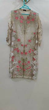 Agha Noor | Women Branded Kurta | Pink | Small | Worn Once