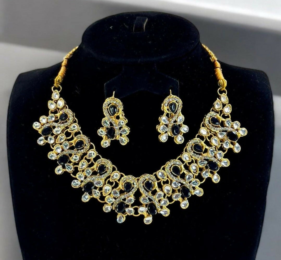 Oval Tear Necklace Set-00009 | Women Jewelry | Wedding Jewelry & Sets | Brand New
