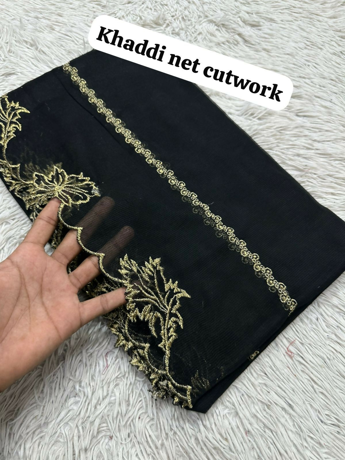 Khaadi Net Cutwork Dupattas | Women Accessories | Dupattas & Shawls | Size: 2.5 Yards | Brand New