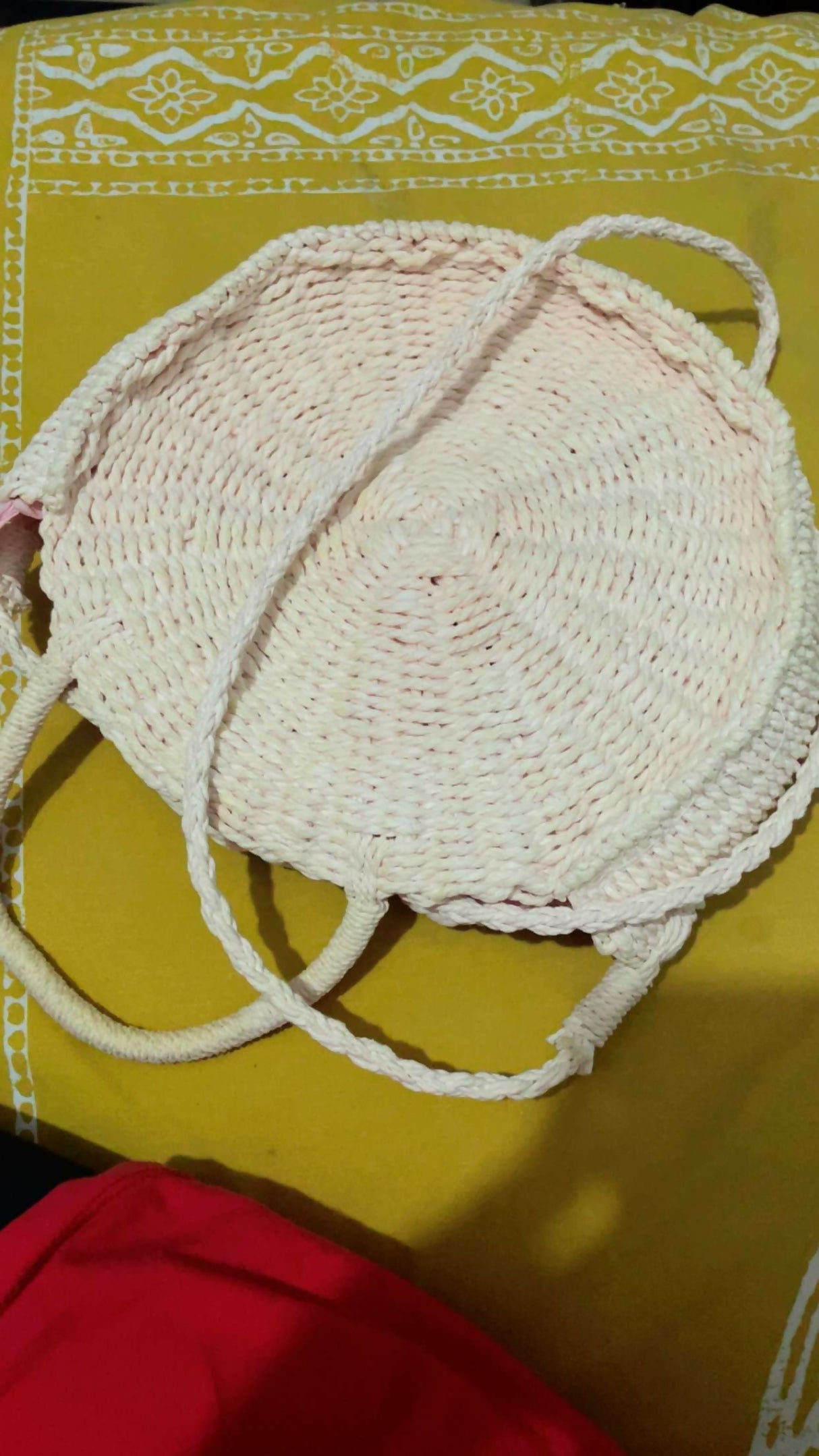 Cream Round Bag | Women Bags | Crossbody Bag | Small | Preloved