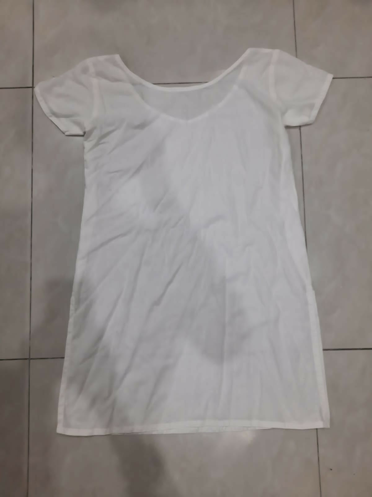 White Chicken Kari Kurta | Women Locally Made Kurta | Small | Preloved