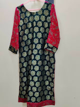 Black Banarsi Kurti | Women Locally Made Formals | Large | Worn Once