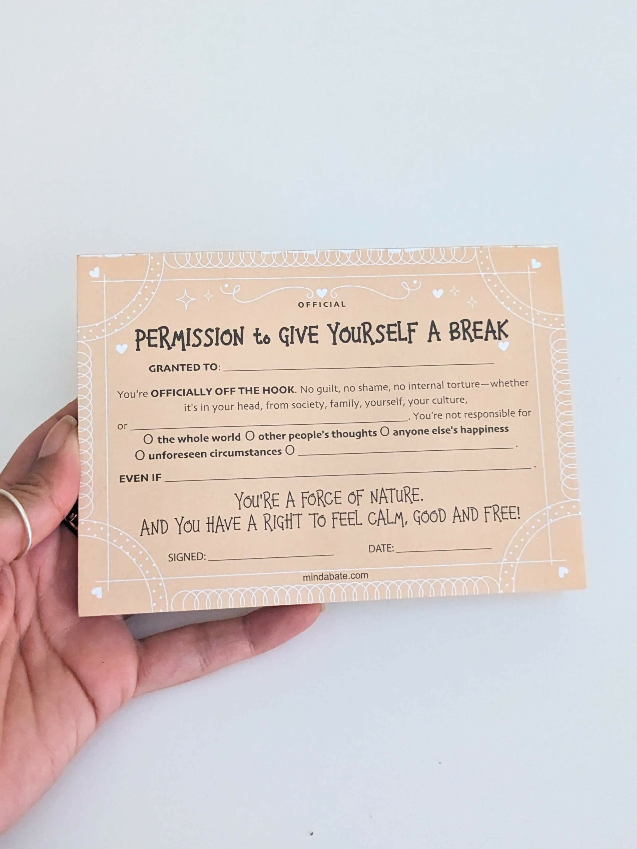 Permission To Give Yourself A Break | Corporate Gifts | New