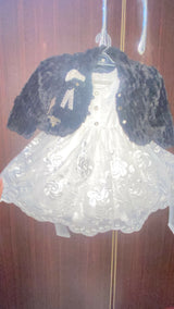 Black & White Fairy Frock With Jacket | Kids | Girls Skirts & Dresses | Size:1-2 Yrs | Preloved