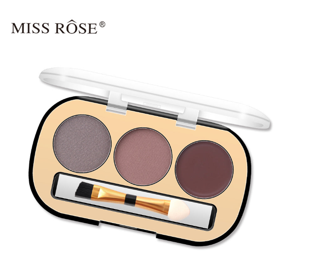 Buy Miss Rose 3 Color Long Lasting Waterproof Eyebrow Powder in Pakistan