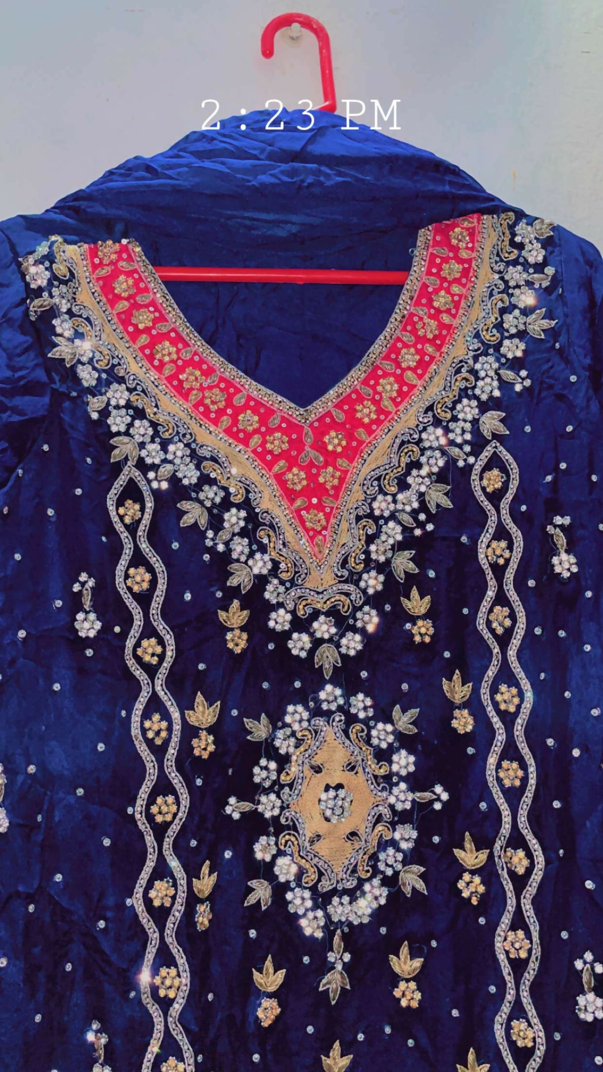 Blue 3Pc| Women Locally Made Formals | Medium | Preloved