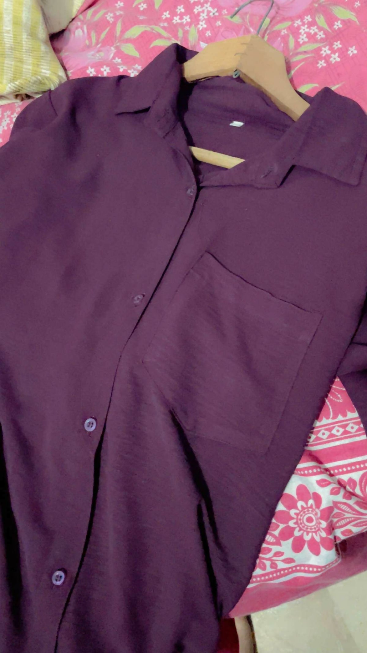 Plum Coord Set | Women Tops & Shirts | Small | Preloved