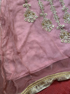 Pink Organza Kurta | Women Locally Made Formals | Medium | Preloved