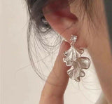 Double Leaf Drop Earrings-00688 | Women Jewelry | Earrings | Brand New