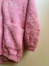 Cozy Blush Sherpa Hoodie | Women Tops & Shirts | Small | Worn Once