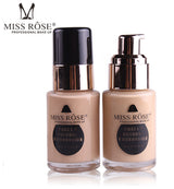 Buy Miss Rose Pack Of 2 Waterproof Moisturizing Oil Free Full Coverage Deep Whitener Liquid Foundation 30ml & Concealer in Pakistan