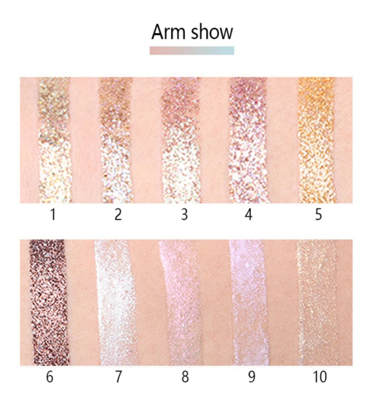 Buy Miss Rose Glitter Metallic Shimmer Pearl Colorful Glitter Highlighter Cream in Pakistan