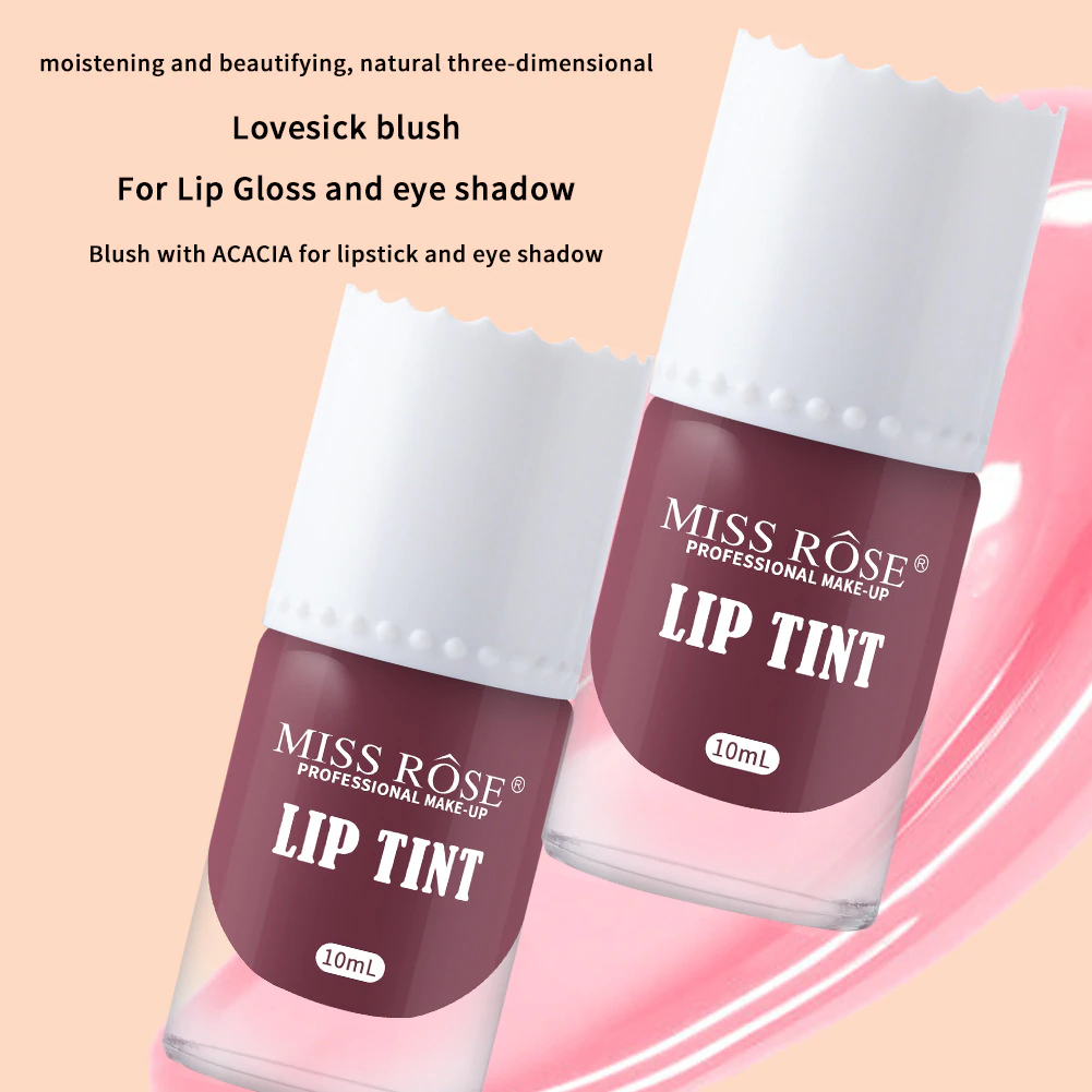 Buy Miss Rose Natural Moisturizer Sun Red Nude Stereos Liquid Blush Lip Tint 10 - Ml in Pakistan