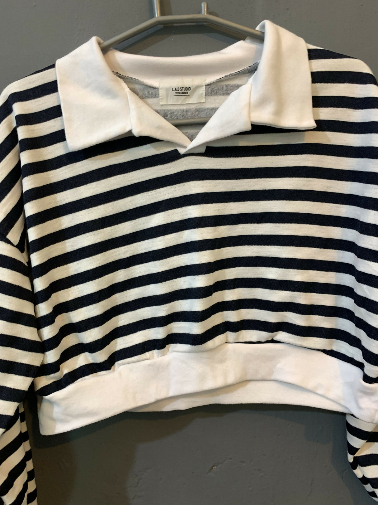 Black & White Crop Top | Women Tops & Shirts | Small | Worn Once