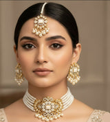 Flower/Tear Pearl Drop Choker Set-00259 | Women Jewelry | Wedding Jewelry & Sets | Brand New