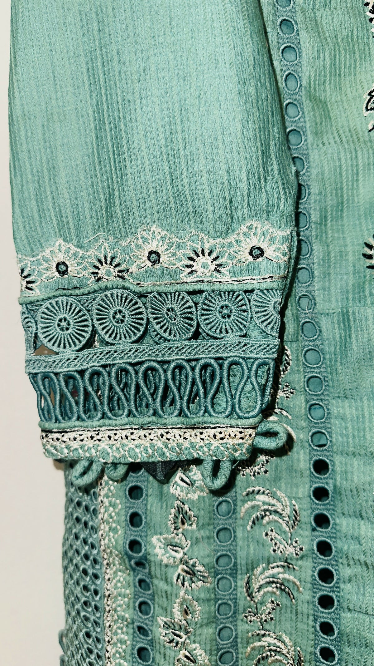 Sana Yasir | Women Branded Kurta | Medium | Teal Green | Preloved