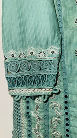 Sana Yasir | Women Branded Kurta | Medium | Teal Green | Preloved