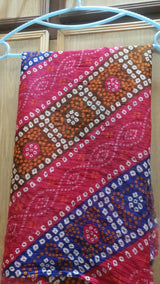 Pink Chunri Print Dupatta | Women Accessories | Duppatas & Shawls | Large | Brand New