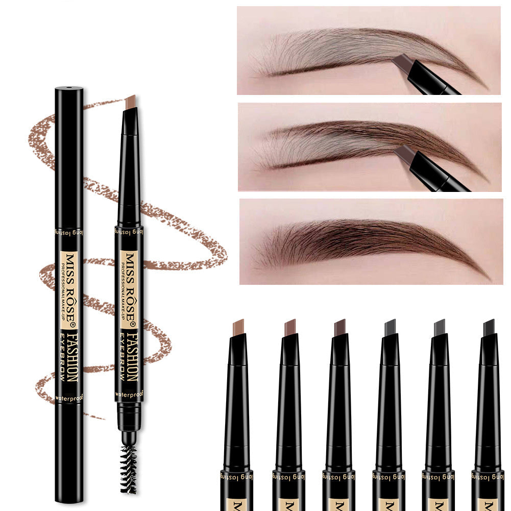 Buy Miss Rose 2 in 1 Double Head Long Lasting Waterproof Eye Brow Pencil & Brush in Pakistan