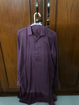Boys Shalwar Kameez Plum | Boys Shalwar Kameez | Size: Small | Preloved
