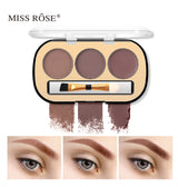 Buy Miss Rose 3 Color Long Lasting Waterproof Eyebrow Powder in Pakistan