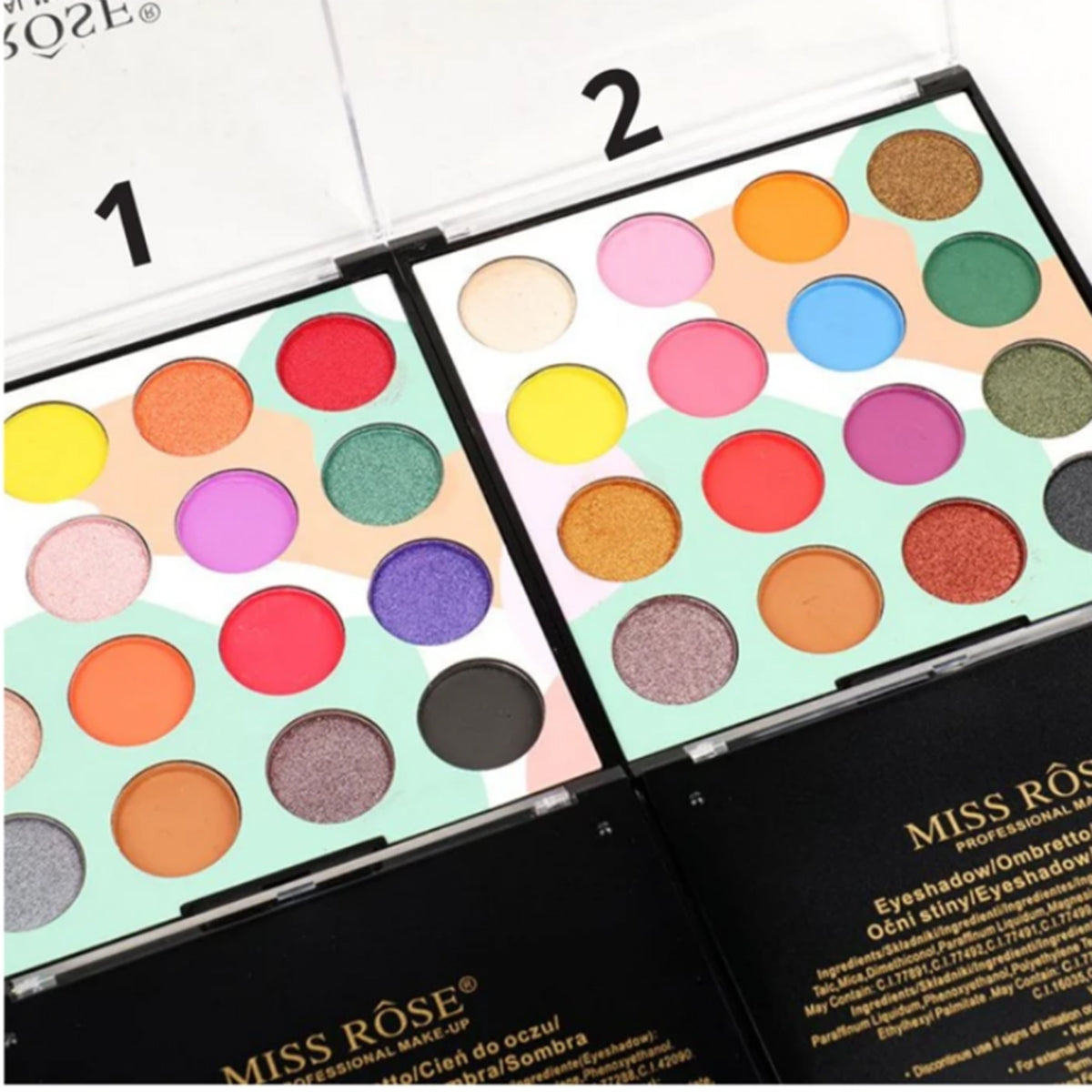 Buy Miss Rose 16 Color Matte And Shimmer Eyeshadow Pallete in Pakistan
