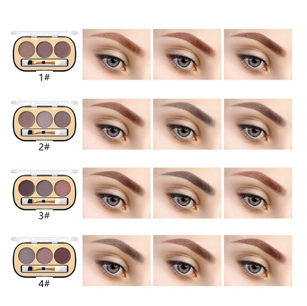 Buy Miss Rose 3 Color Long Lasting Waterproof Eyebrow Powder in Pakistan