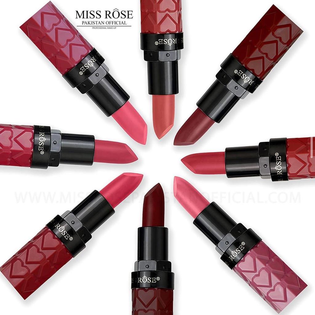 Buy Miss Rose Pack Of 4 Heart Matte Lipstick in Pakistan