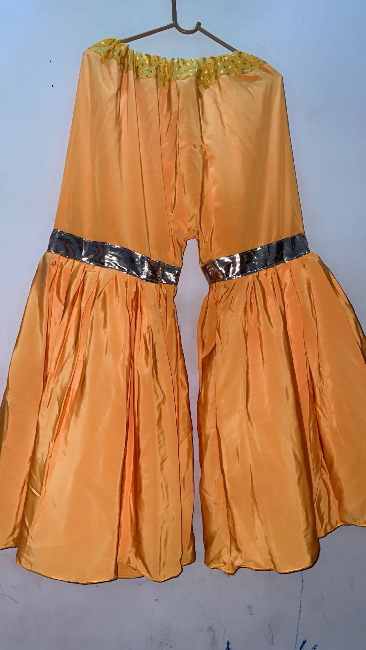 3 PC Fancy Mehndi Dress | Women Bridals | Yellow | Large | Worn Once