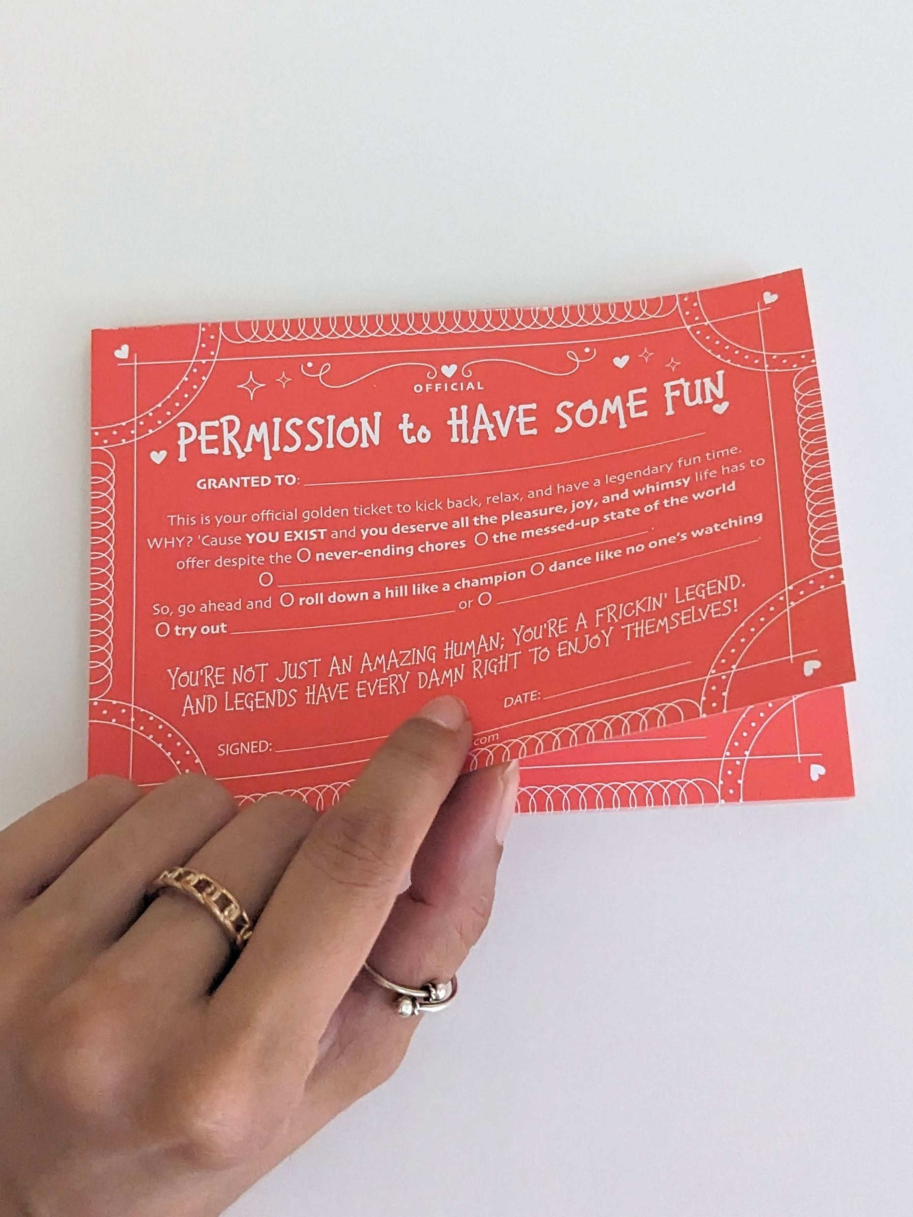 Permission to Have Some Fun Pad | Corporate Gifts | New