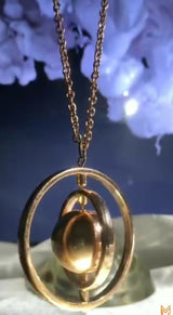 Rotating Gold Orb Pendant Necklace | Women Jewellery & Accessories | One Size | New