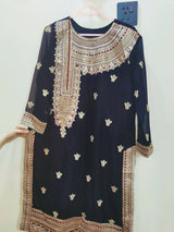 Embroidered Black 2Pcs | Women Locally Made Formals | Large | New