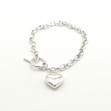 Heart Bracelet | Women Jewelry | Bangles/Bracelets | Standard | Silver | Brand New