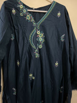 2PC Embroidered Stitched Suit | Women Locally Made Kurta | Large | New