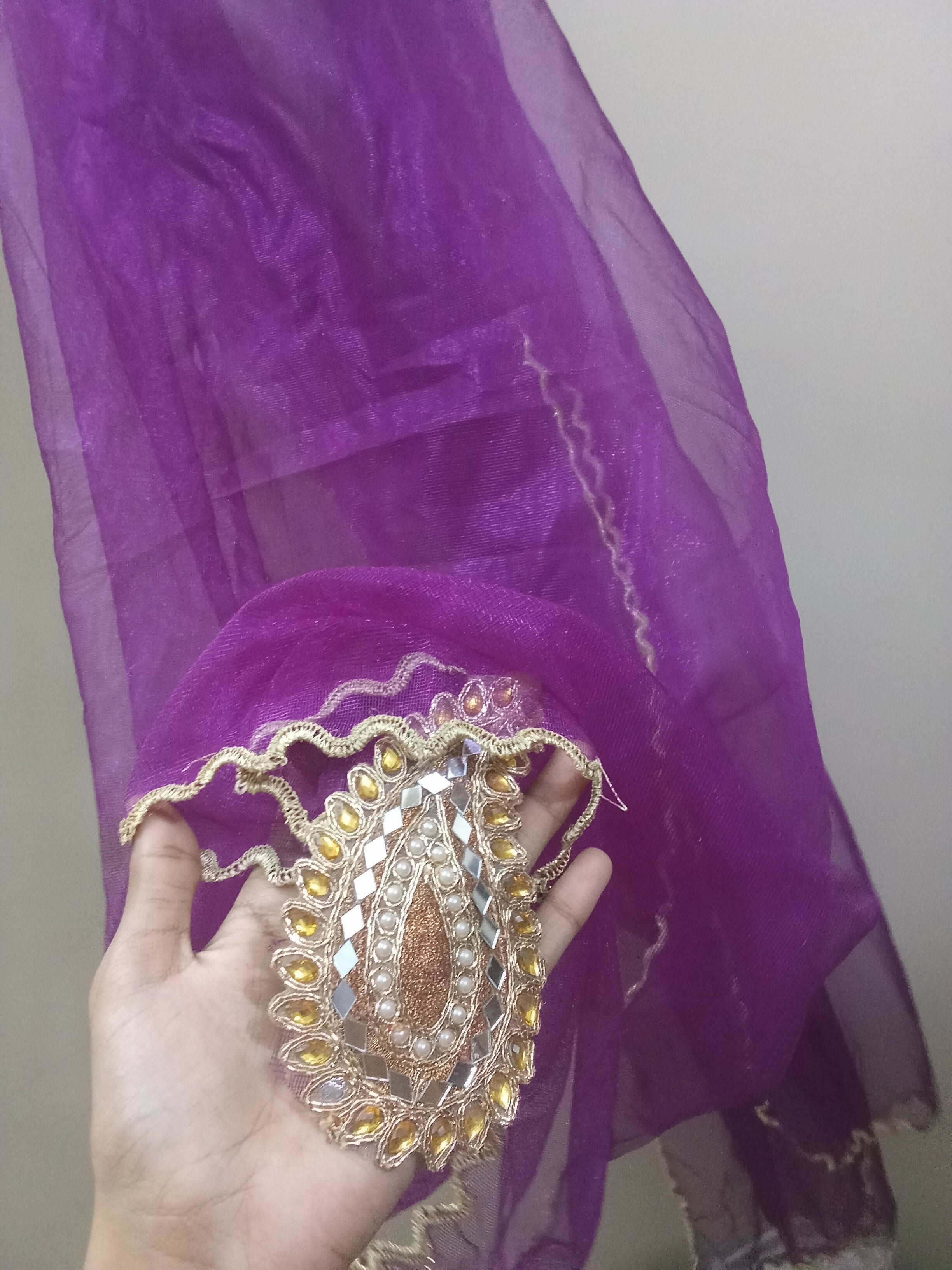 Purple Sharara Suit | Women Locally Made Formals | Medium | Preloved