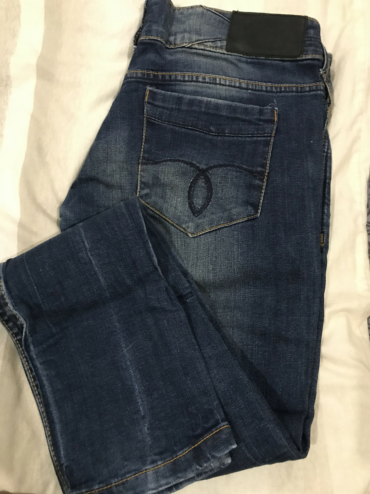 Denim Pants | Dark Blue | Women Bottoms & Pants | Size: 32 to 34 | New