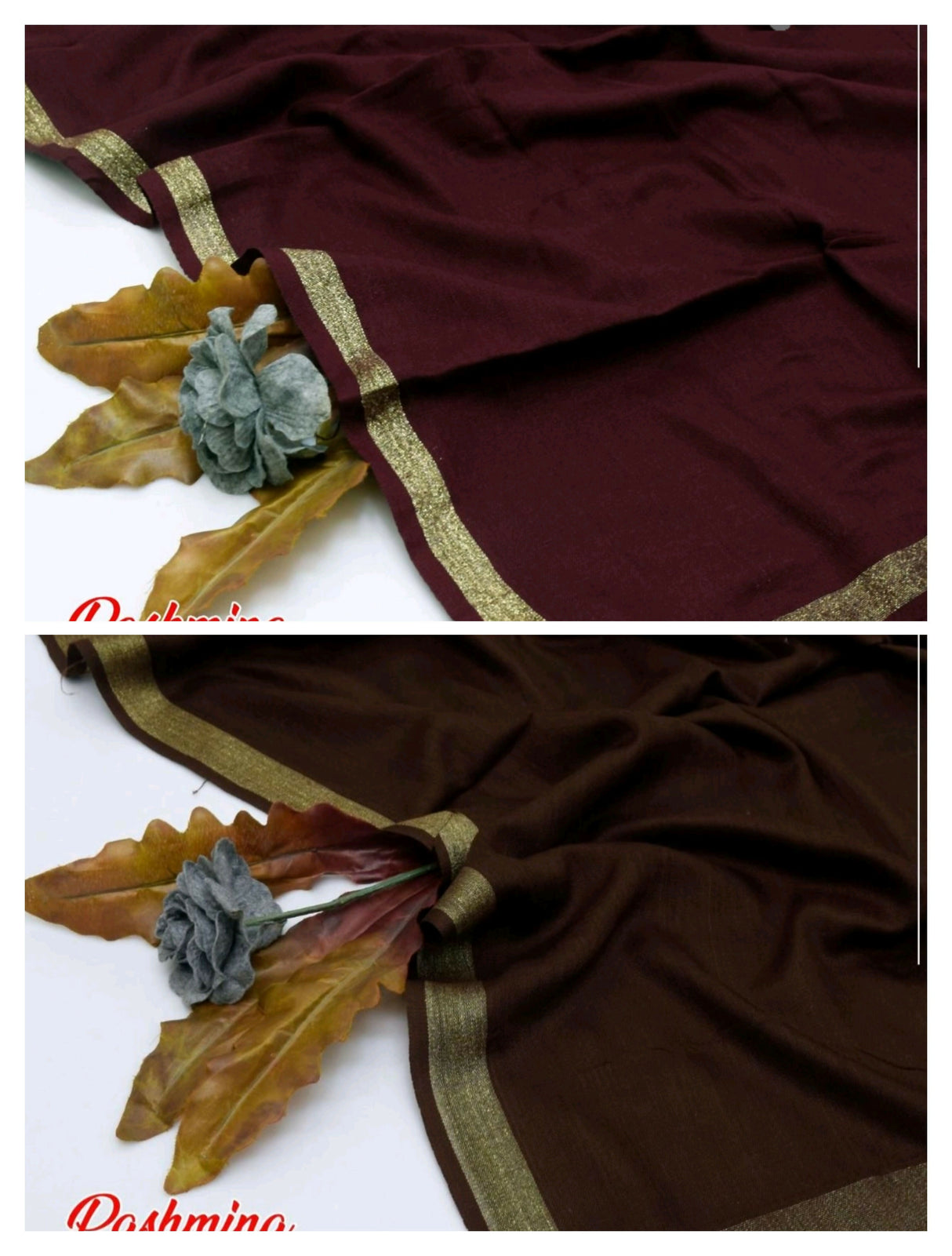 Pack of 2 Shawls | Pashmina Wool ShawlS | Women Sweaters & Jackets | Size: 2.5 x 1.25 Yards| New