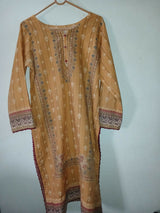 Asim Jofa | Women Branded Kurta | Large | Orange | Preloved