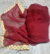 Maroon Mixed chiffon Dupatta | Women Accessories | Size: 2 Yards | New