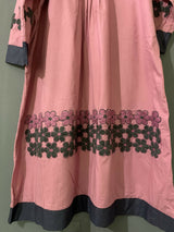 Pink Embroidered Frock | Women Frocks & Maxis | Medium | Worn Once