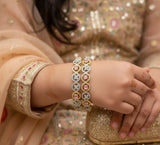 Round Stone Flower Bangle Set-00001 | Women Jewelry | Bangles/Bracelets | Brand New