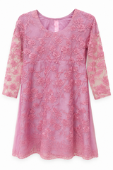 Light Purple Floral Dress | Women Locally Made Formals | Medium | Preloved