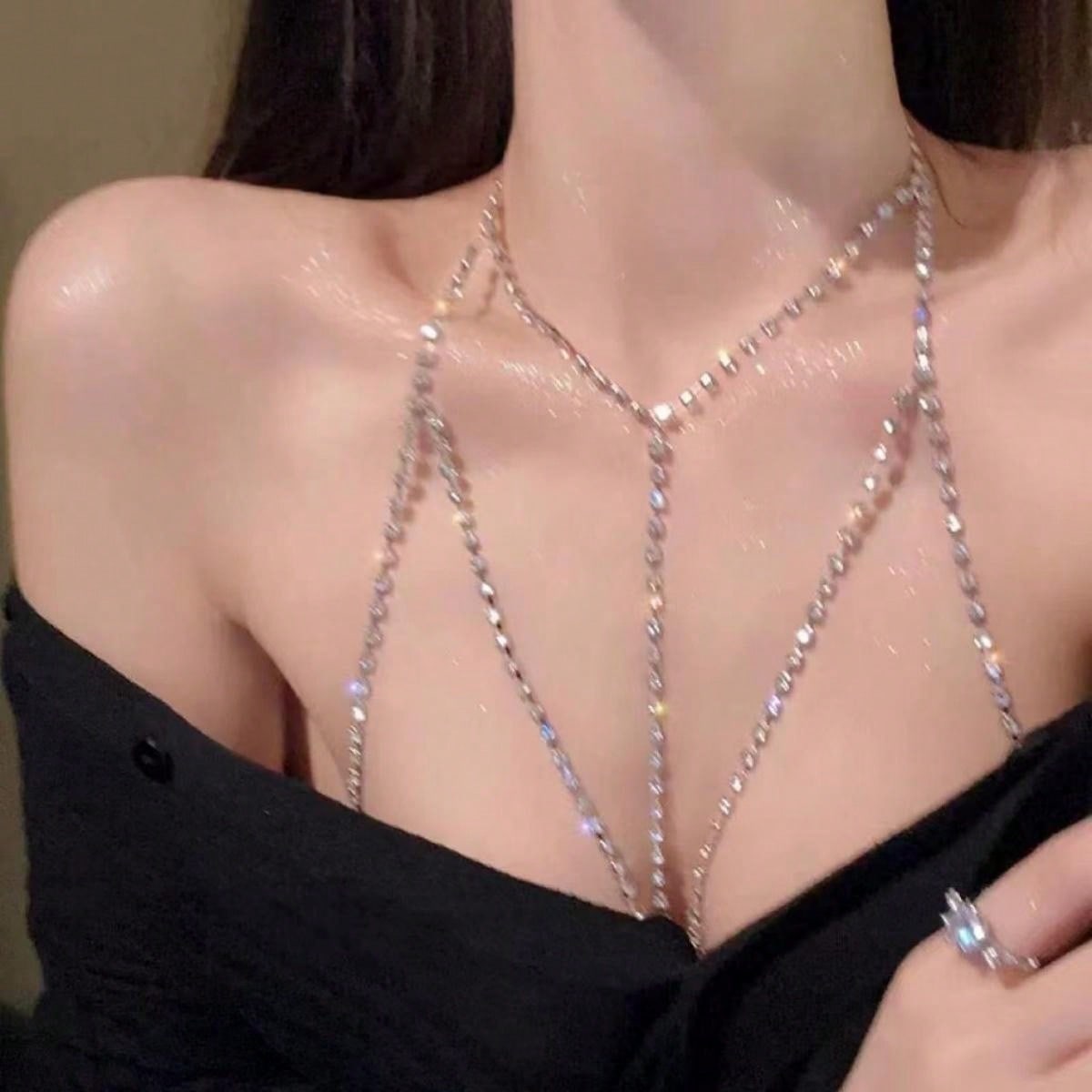 Buy SHEIN Golden Women's Body Bikini Chain in Pakistan